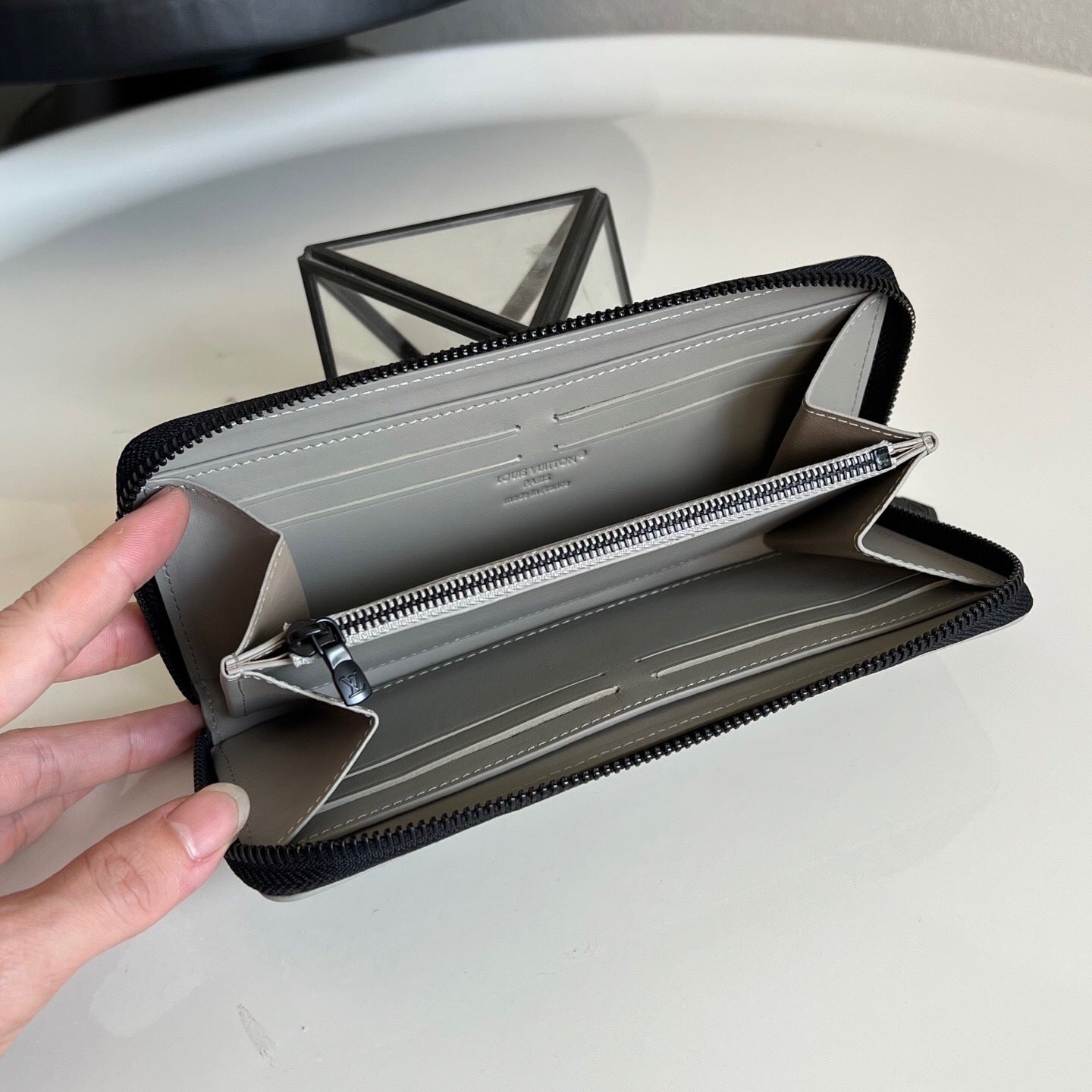 Louis Vuitton Zippy Wallet "Shadow Leather"