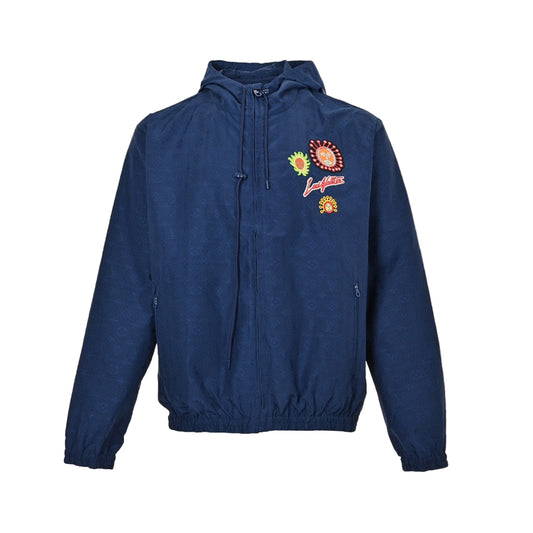 Yayoi Kusama x Louis Vuitton Jacquard Monogram Windbreaker Jacket "Blue"