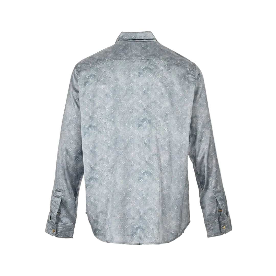 Louis Vuitton Monogram Shirt "Light Blue"