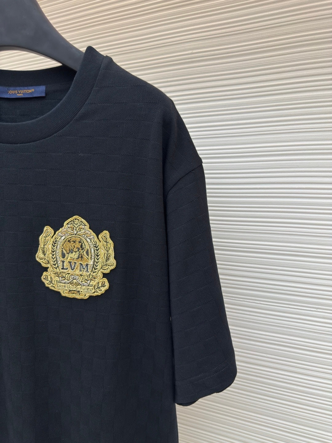 Louis Vuitton Signature Patch Cotton T-Shirt "Black"