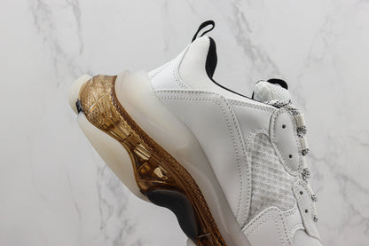Balenciaga Triple S "White-Brown Clear Sole"