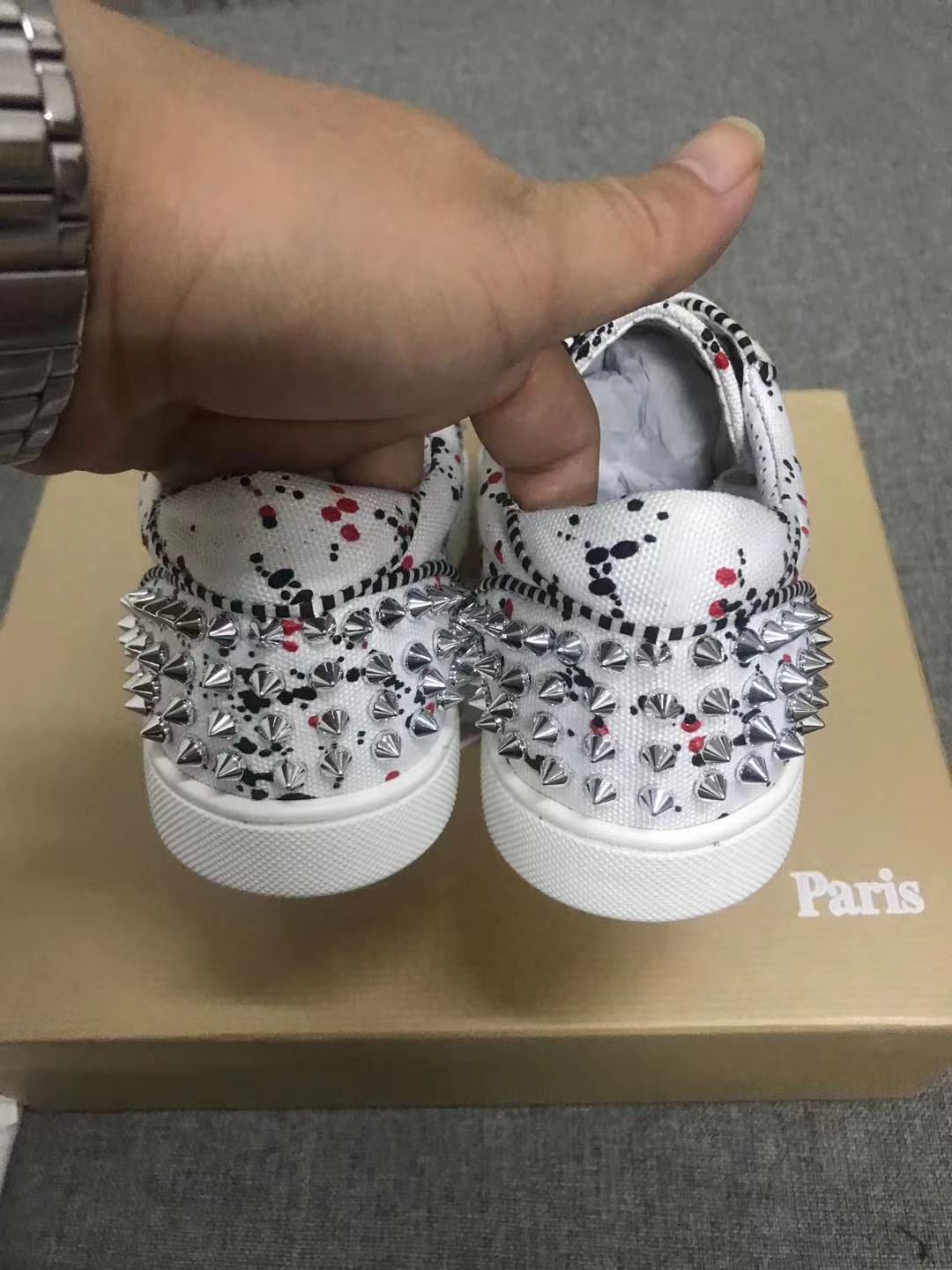 Christian Louboutin Seavaste 2 Flat "Toile Splash"