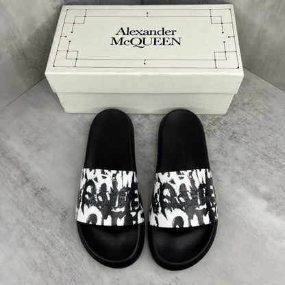 Alexander McQueen Slides "Black-White"