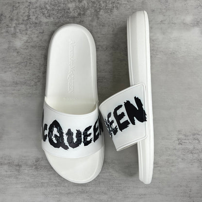 Alexander McQueen Slides "White-Black"