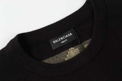Balenciaga Double Front Sweater "Black-Yellow"