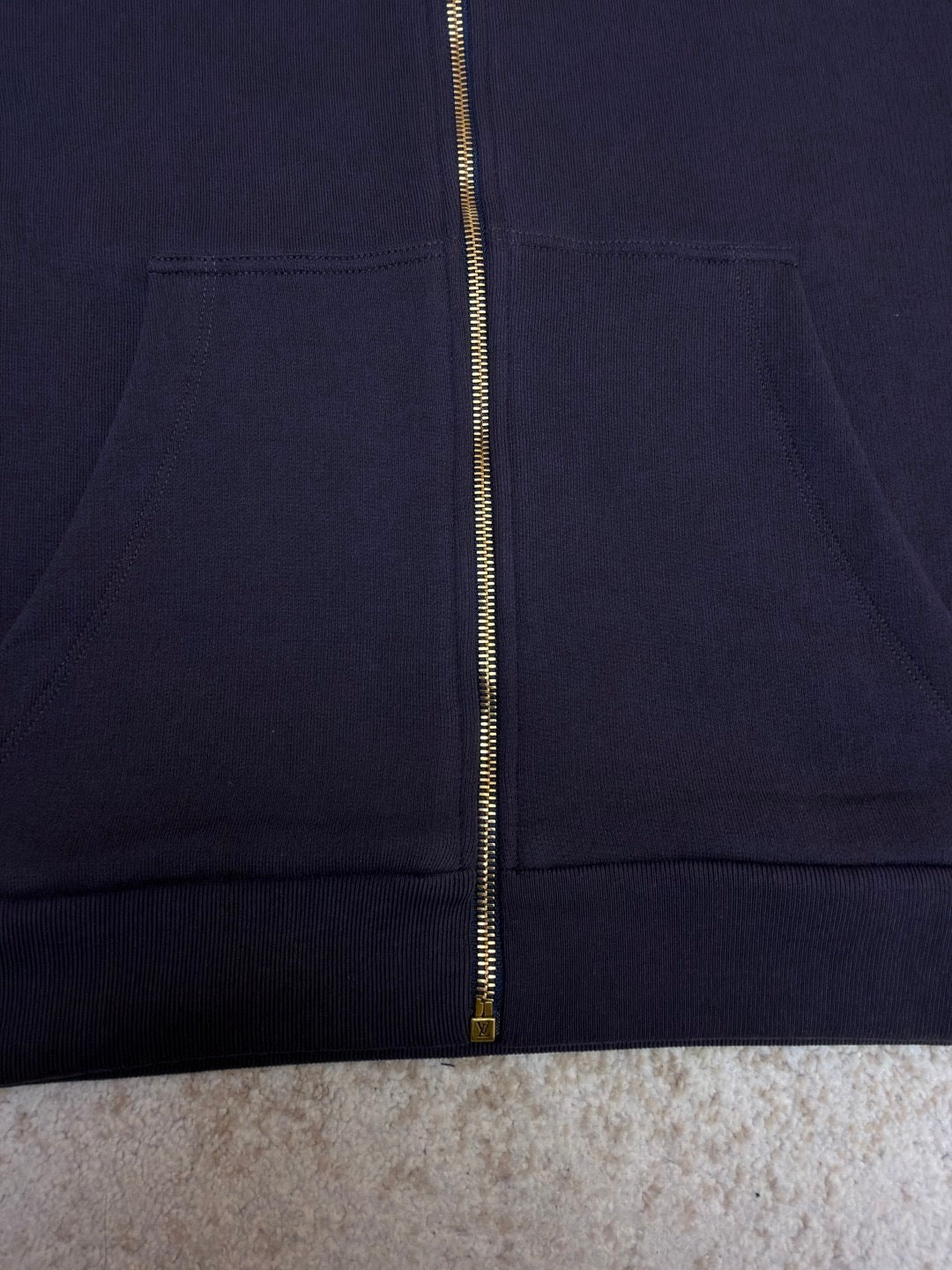Louis Vuitton Vintage Zipped Hooded Blouson "Purple Indigo"