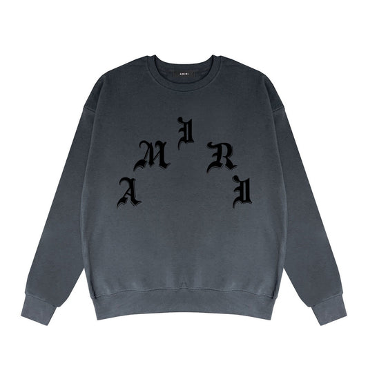 Amiri x Wes Lang x Logo Crew Sweatshirt "Grey-Black"