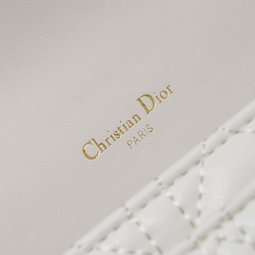 Dior My Dior Daily Pouch with Chain "Latte Cannage Lambskin"