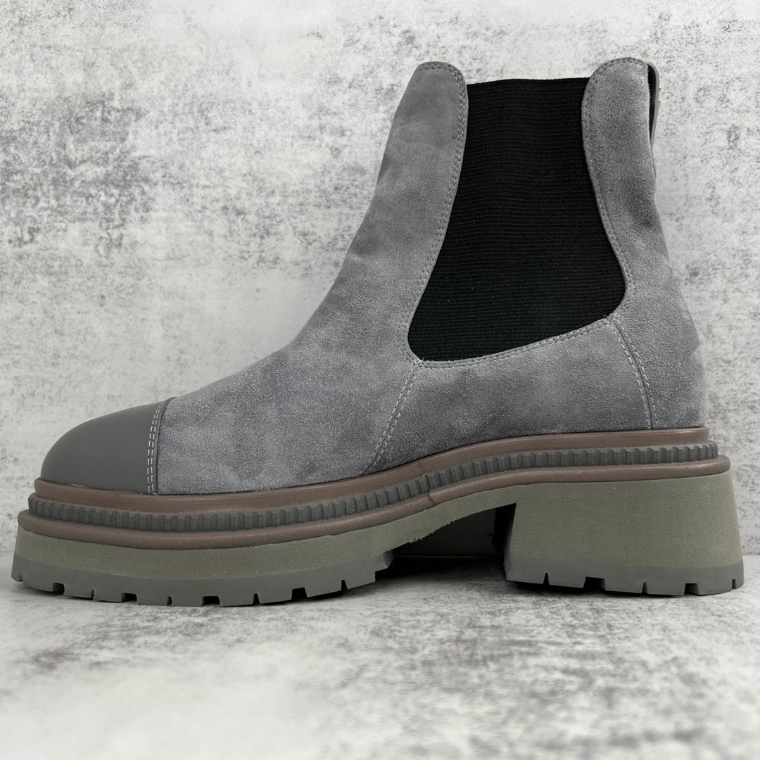 Chanel Chelsea Boots "Grey-Black"
