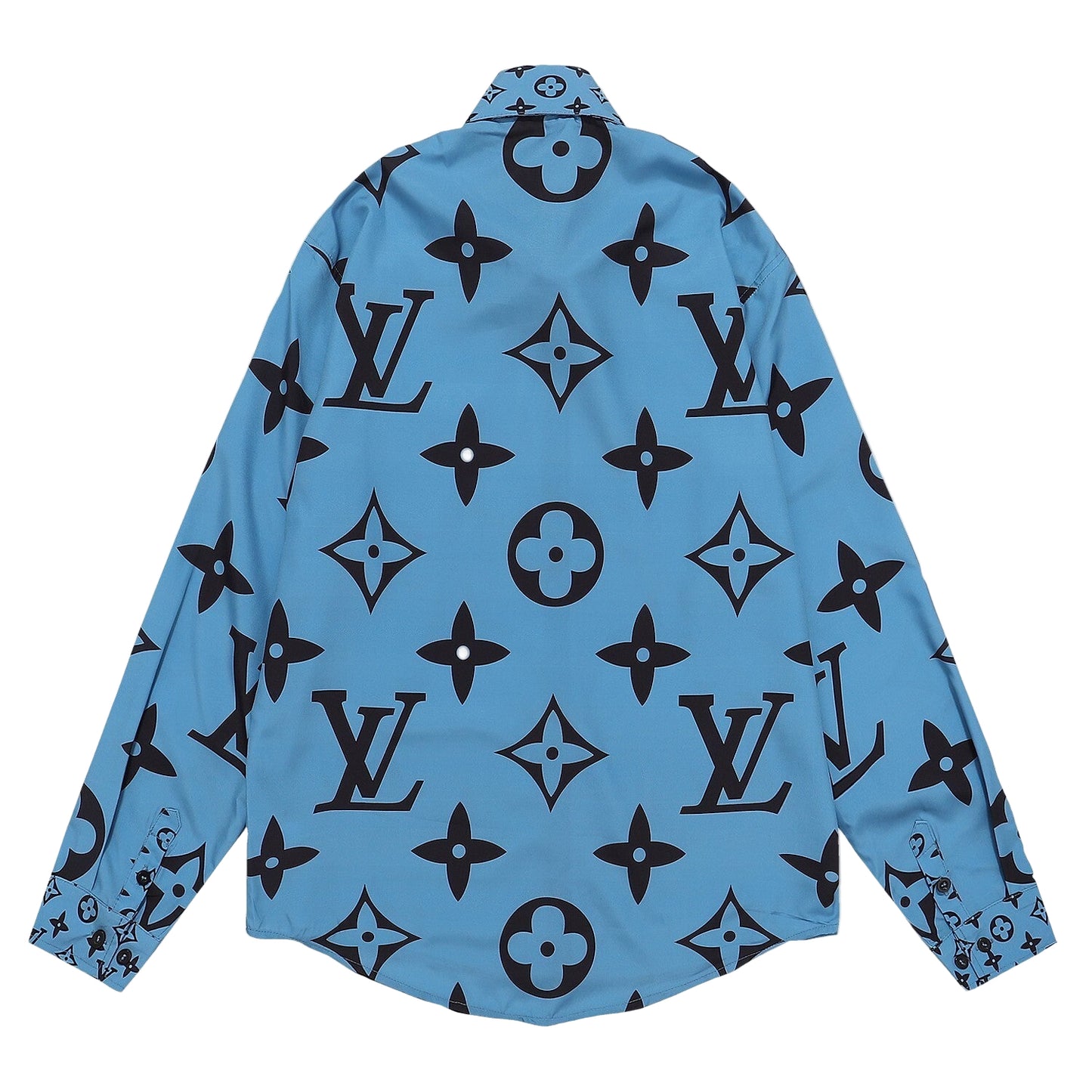 Louis Vuitton Giant Monogram Shirt "Blue-Black"