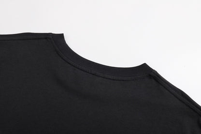 Dior x Lewis Hamilton Embroidered T-Shirt "Black Cotton Jersey"