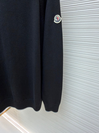 Moncler Alpaca & Wool Blend Turtleneck Sweater "Black"