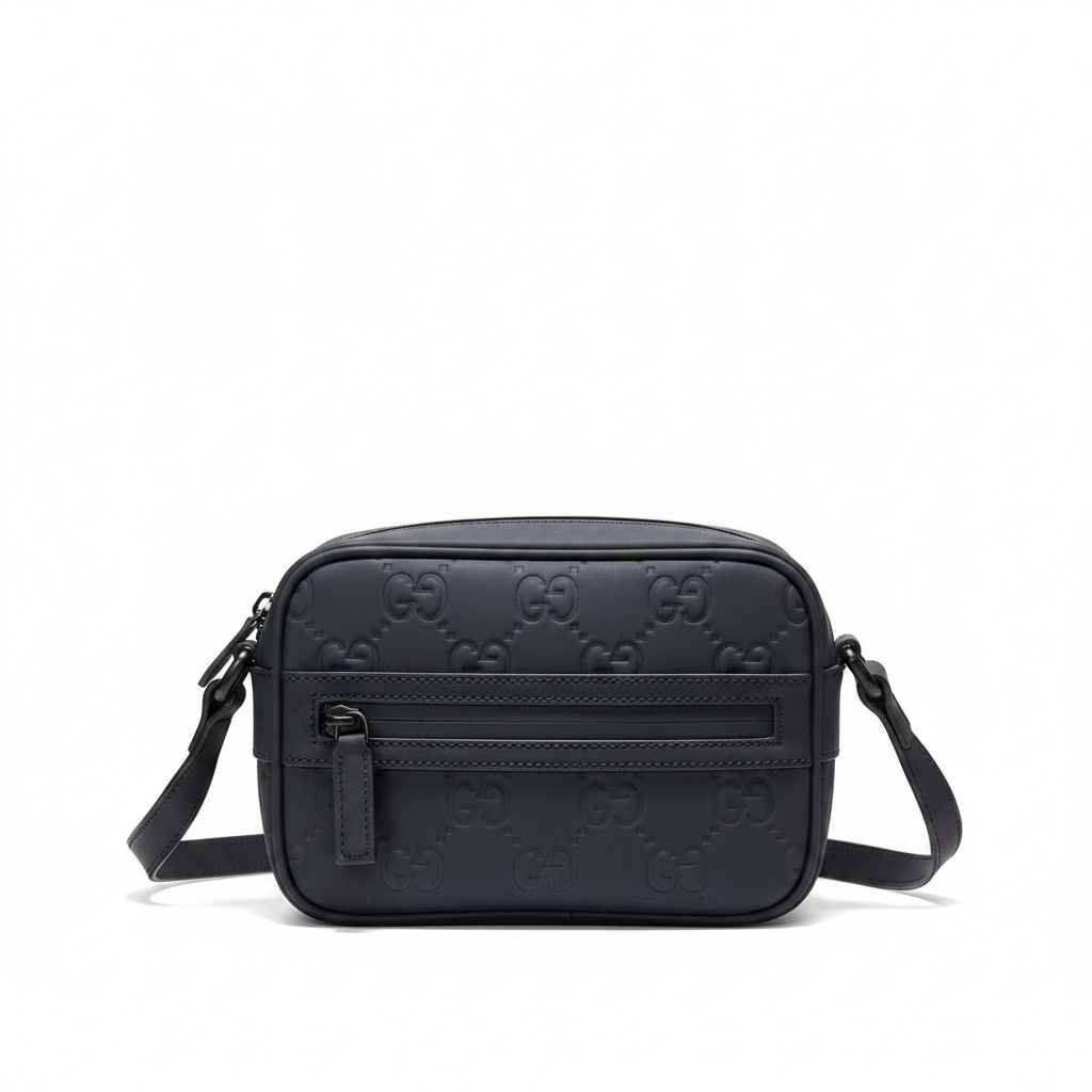 Gucci Rubber Effect Monogram GG Crossbody Bag