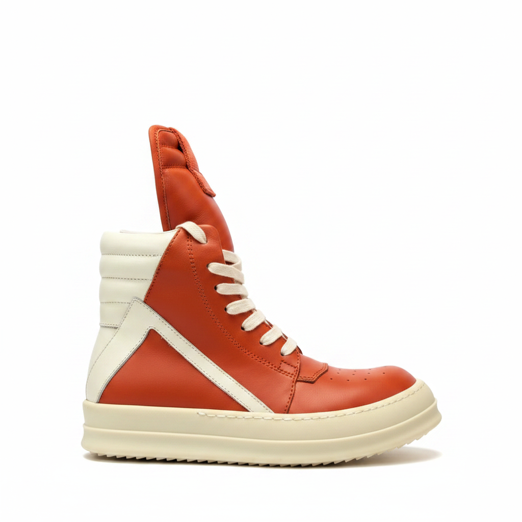 Rick Owens Geobasket "Orange-White"