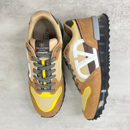 Valentino Garavani V-Logo "Brown-Beige-Yellow"