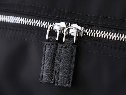 Prada Re-Nylon and Saffiano Leather Duffle Bag "Black"