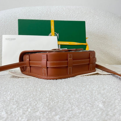 Goyard Belvedere PM Leather Handbag