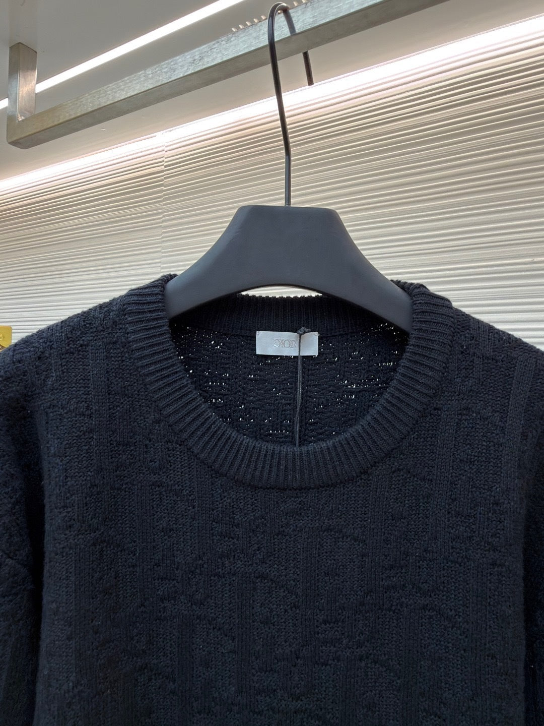 Dior Oblique Sweater "Black Cotton Blend Jersey"