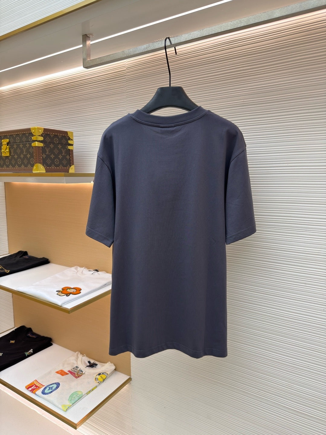 Gucci Cotton Jersey T-shirt with Devoré Detail "Grey"