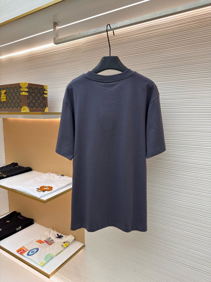 Gucci Cotton Jersey T-shirt with Devoré Detail "Grey"