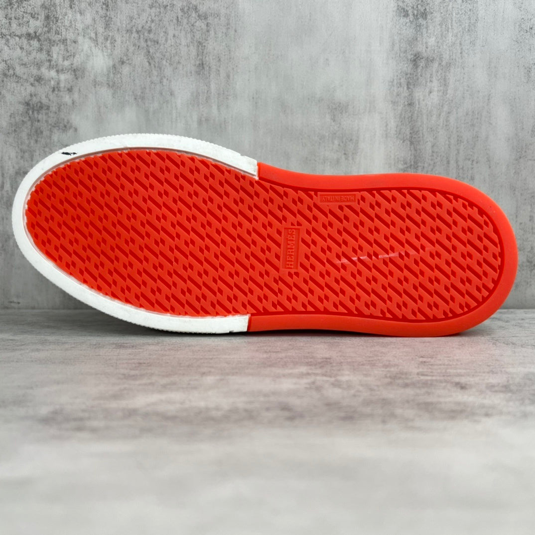 Hermes Gliss Slip-On "Beige-White"