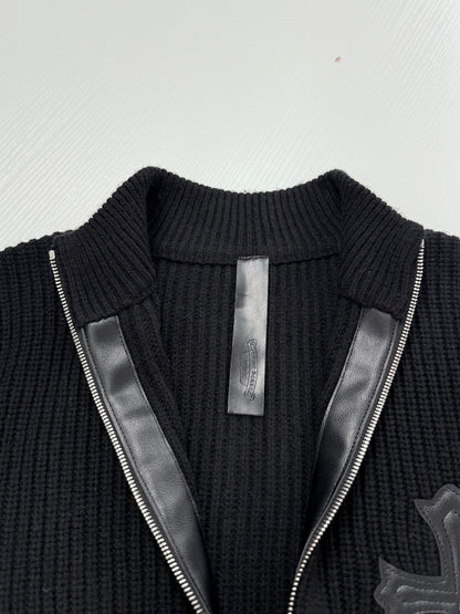 Chrome Hearts Large Cross Cashmere Knit "Black"