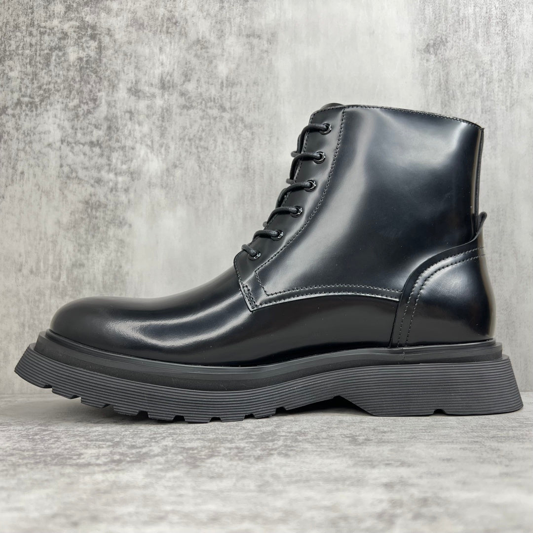 Prada Brushed Leather Boots