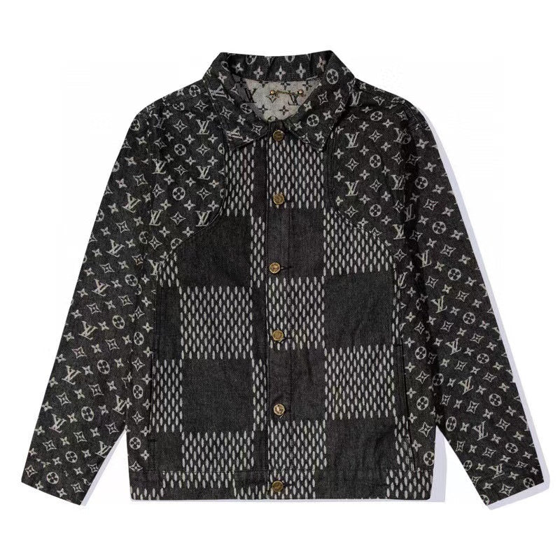 Louis Vuitton x Nigo Giant Damier Waves MNGM Denim Jacket
