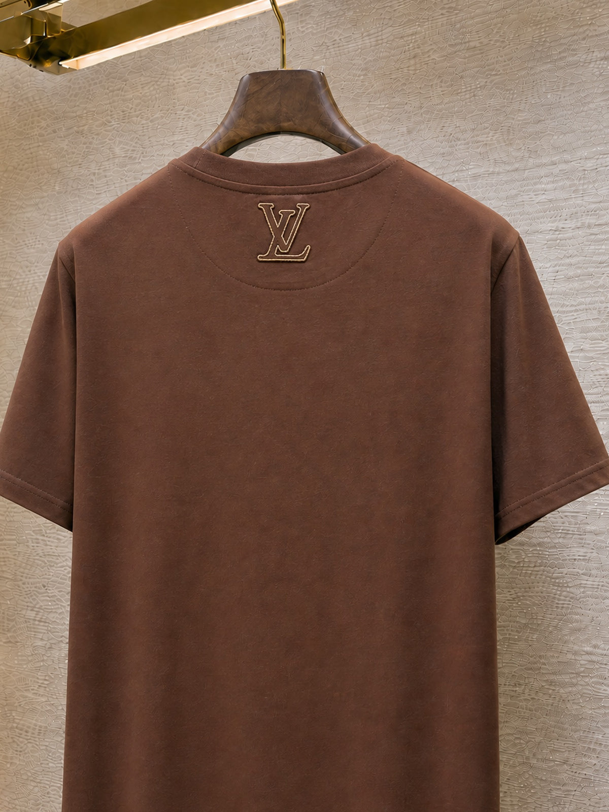 Louis Vuitton Embroidered Signature T-Shirt "Amber Brown"