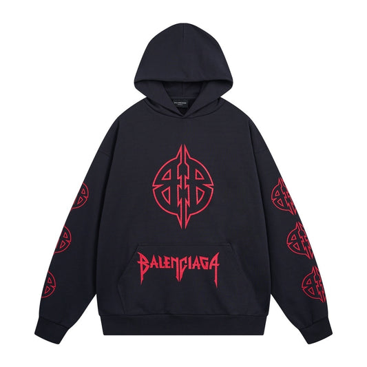 Balenciaga Hoodie "Black-Red"