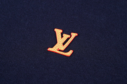 Louis Vuitton Short-Sleeved Crewneck With Signature "Deep Navy"
