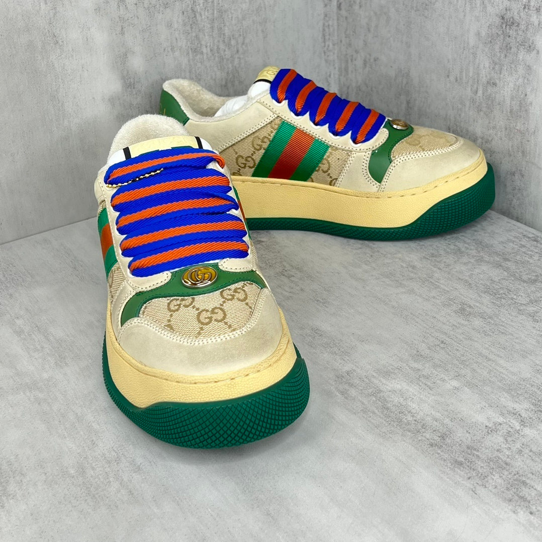 Gucci Screener Double "Beige-Green Monogram"