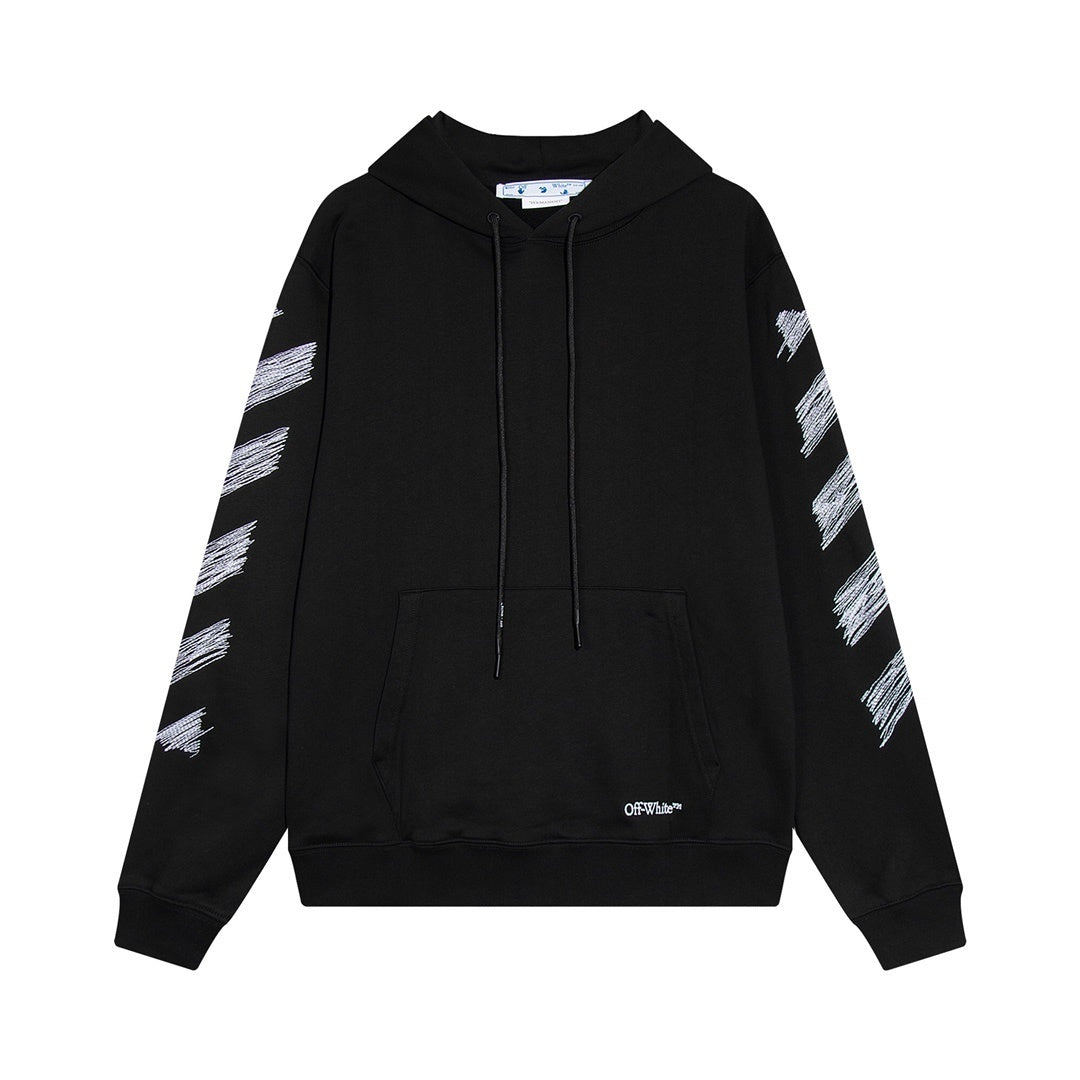 Off-White Scribble Diag Boxy Hoodie "Black"