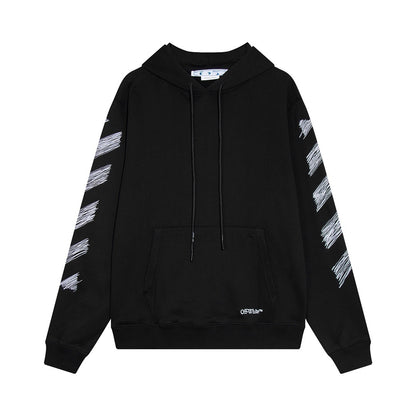 Off-White Scribble Diag Boxy Hoodie "Black"