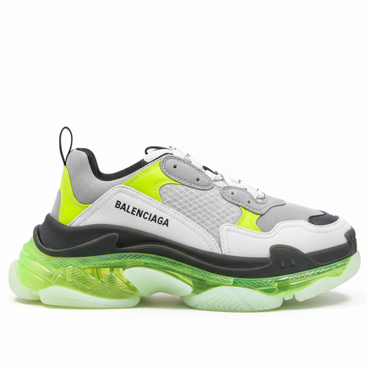 Balenciaga Triple S "Grey-Green Clear Sole"
