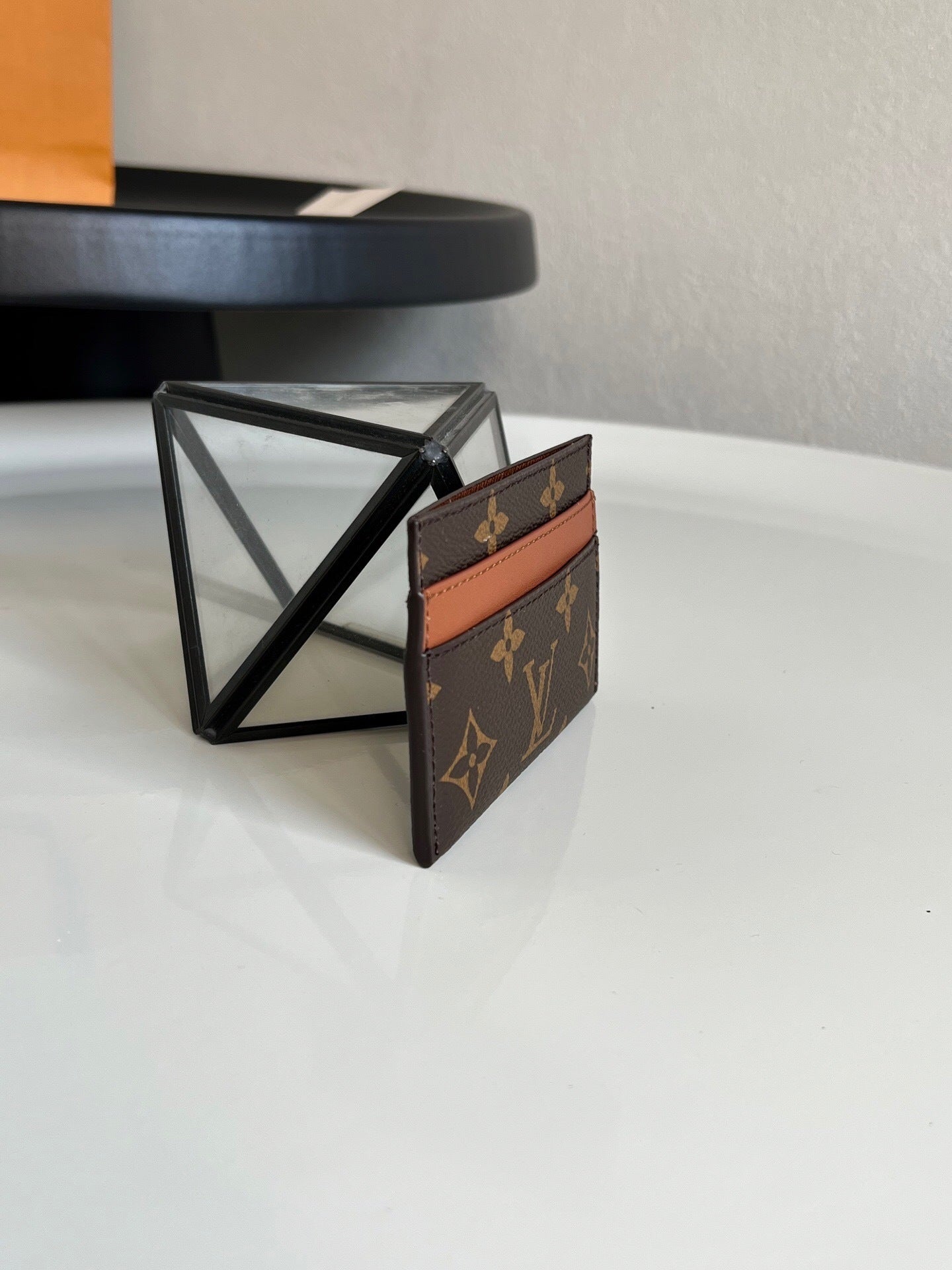 Louis Vuitton Double Card Holder "Monogram Eclipse Canvas"