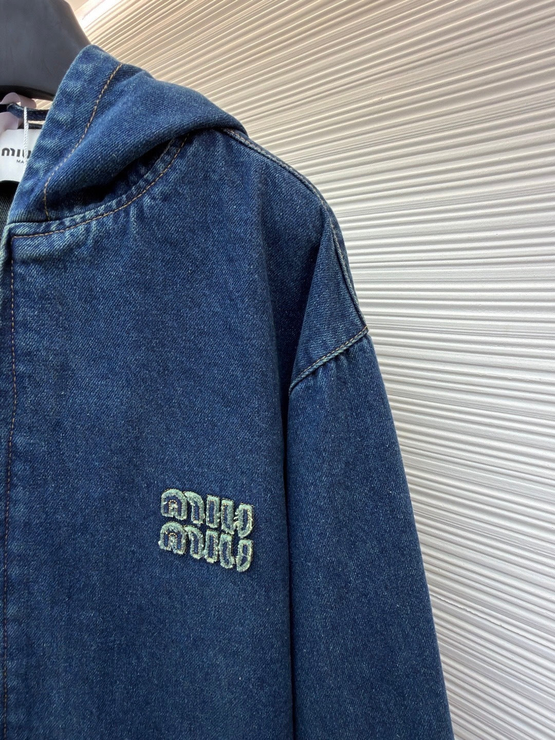 Miu Miu Denim Hoodie Jacket