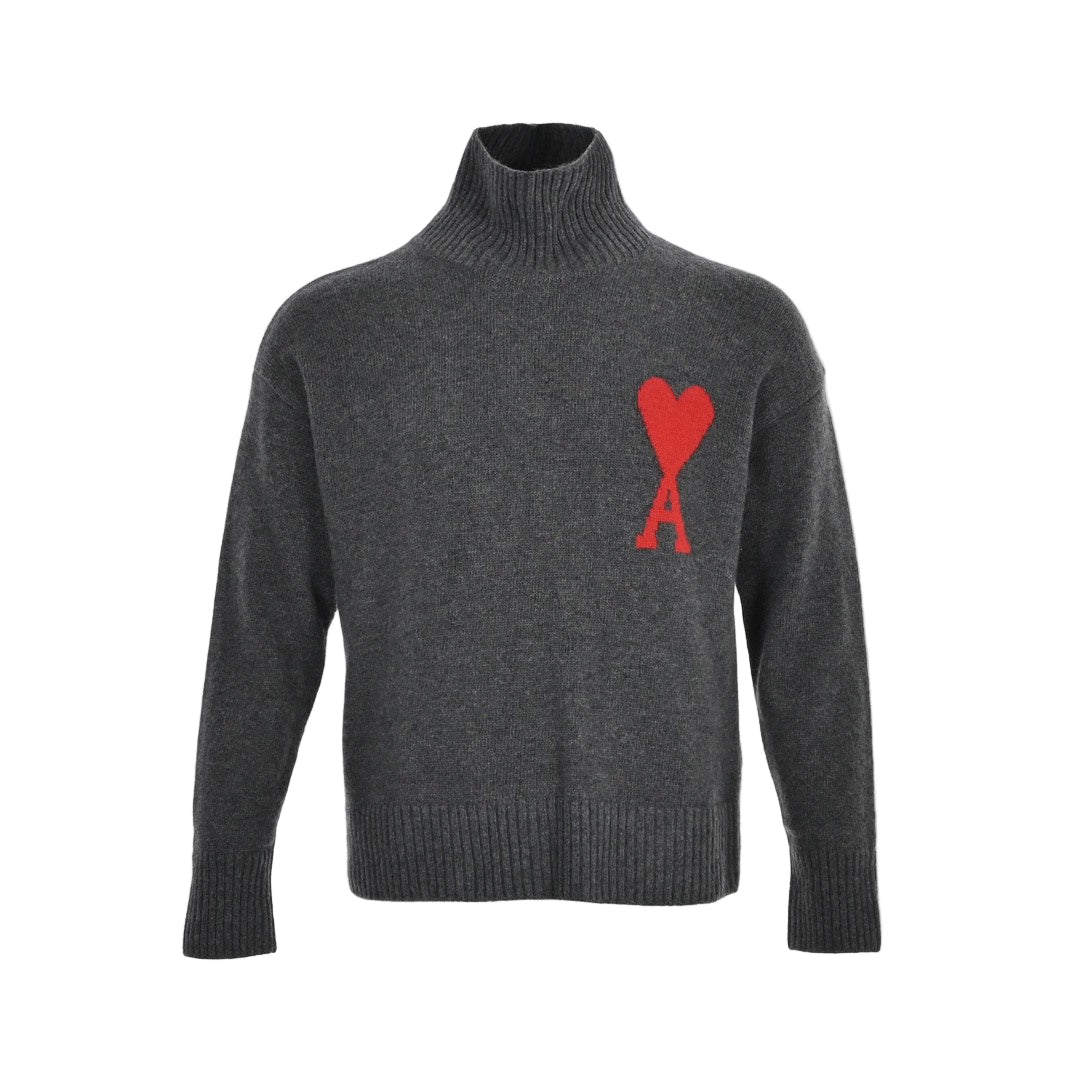Ami Paris Ami De Coeur Sweater "Grey"