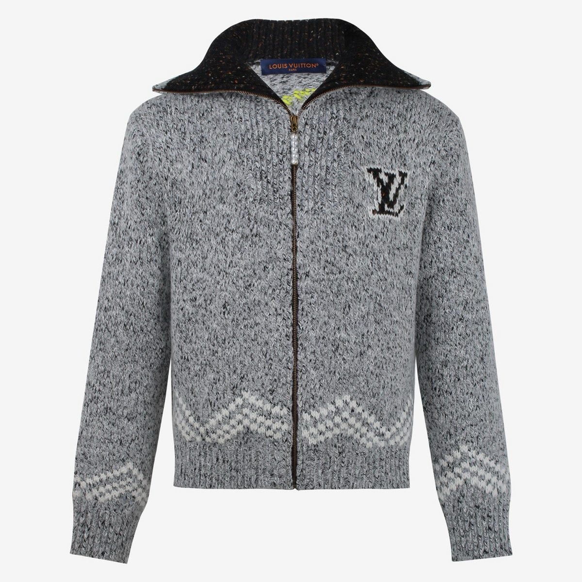 Louis Vuitton Zippered Knitted Blouson "Light Grey"
