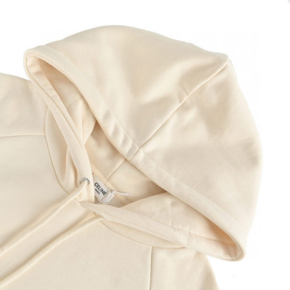 Celine Cropped Hoodie "Beige"