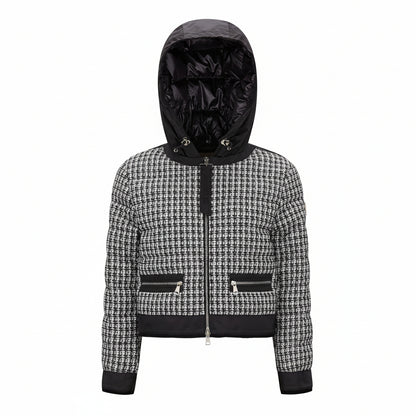 Moncler Remonay Tweed Down Jacket "Black"