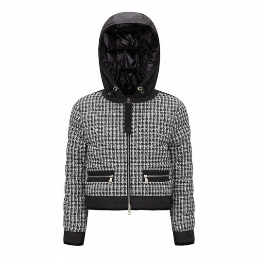 Moncler Remonay Tweed Down Jacket "Black"