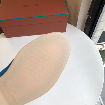 Loro Piana Summer Walk Loafers "Blue"