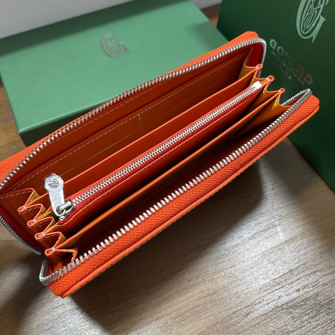 Goyard Matignon GM Wallet "Orange"