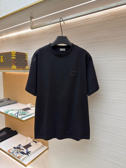 Dior CD Icon T-Shirt "Black Cotton Jersey"