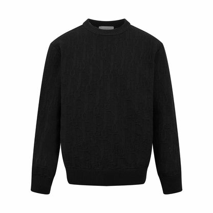 Dior Oblique Sweater "Black Cotton Blend Jersey"