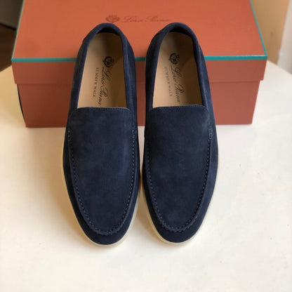 Loro Piana Summer Walk Loafers "Navy Blue"