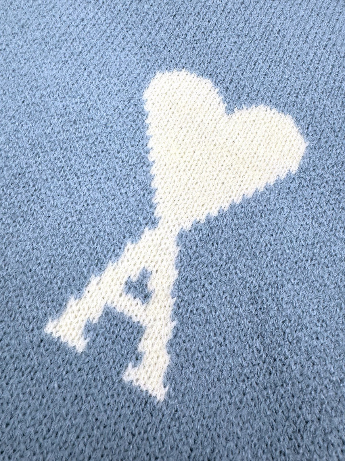 AMI Paris Ami De Coeur Sweater "Light Blue"