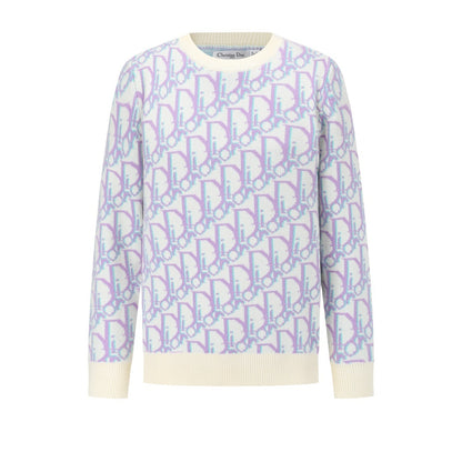 Diot Sweater "White-Purple-Blue"