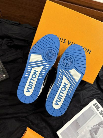 Louis Vuitton LV Trainers "White-Black-Blue"